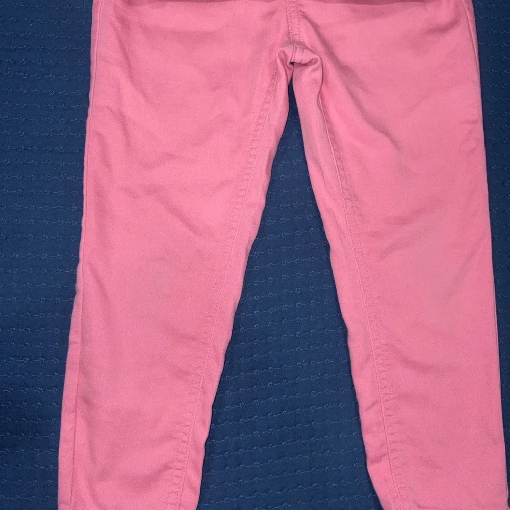 Pink striped long sleeve and pink leggings size 4T Good Condition